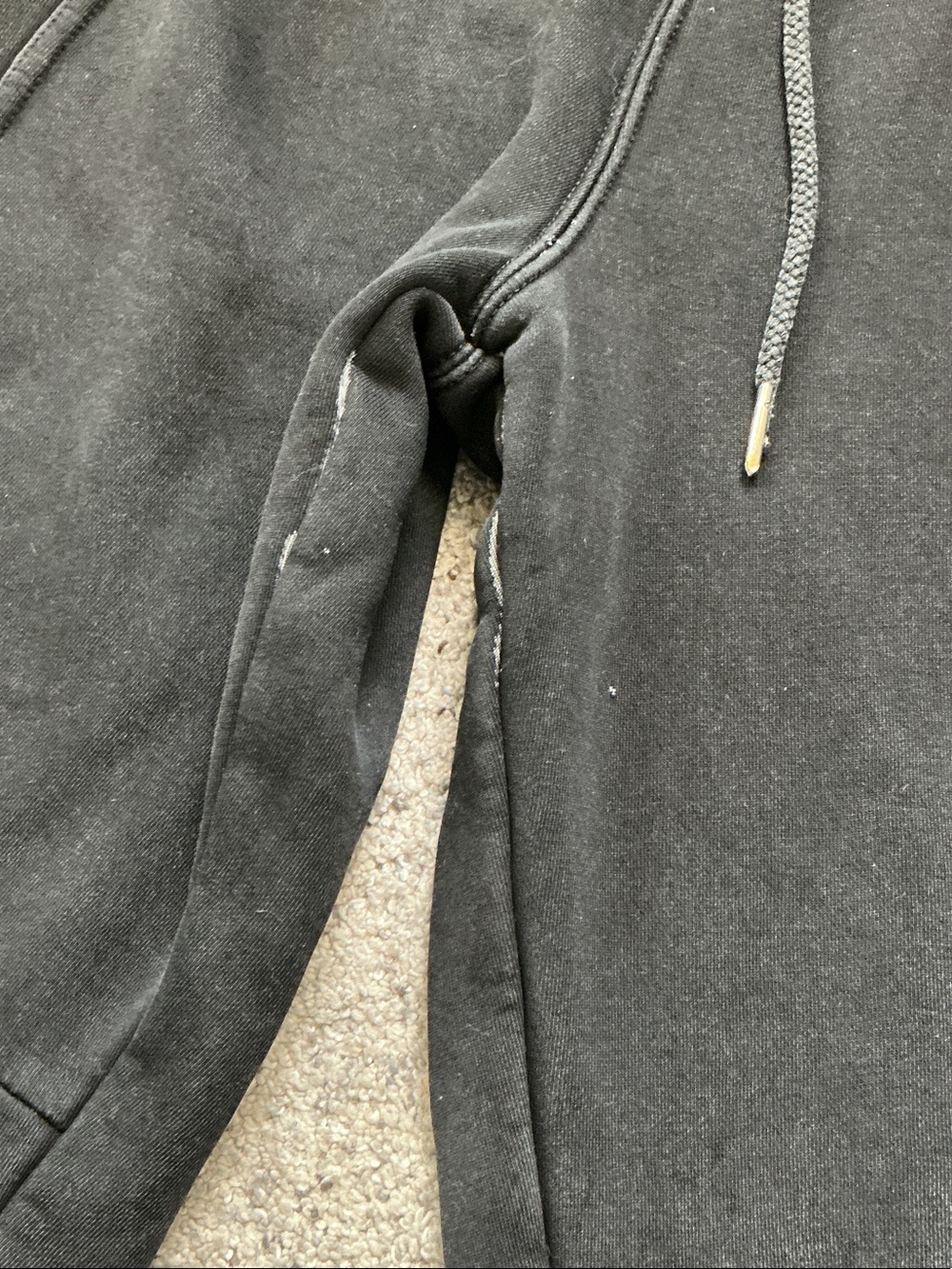 FP Movement by Free People Sprint to the Finish Sweatpants ~ Mineral Wash Black - Picture 12 of 16